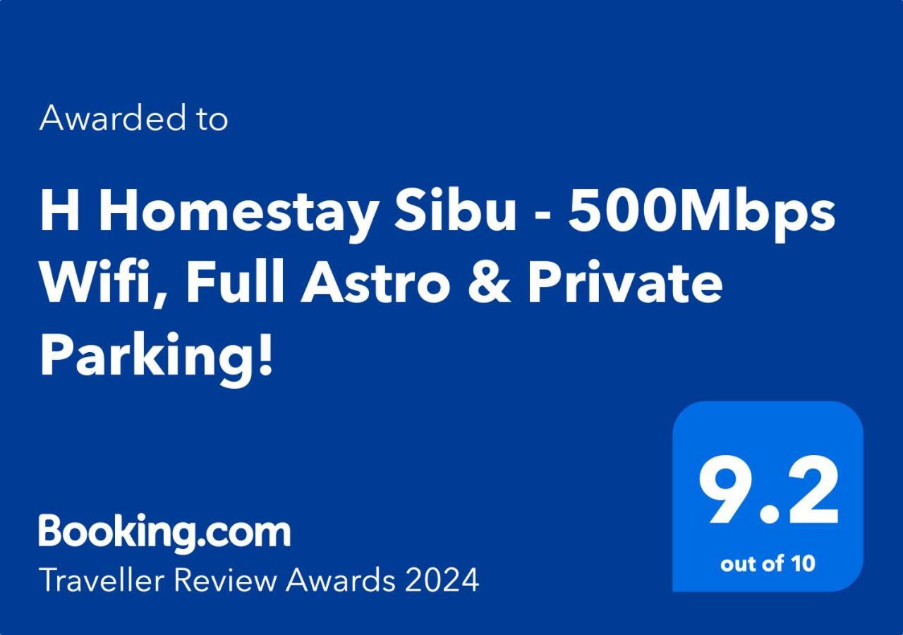 H Homestay Sibu - 500Mbps Wifi, Full Astro & Private Parking! ภายนอก รูปภาพ
